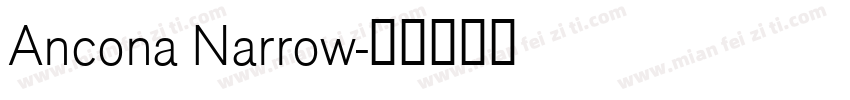 Ancona Narrow字体转换